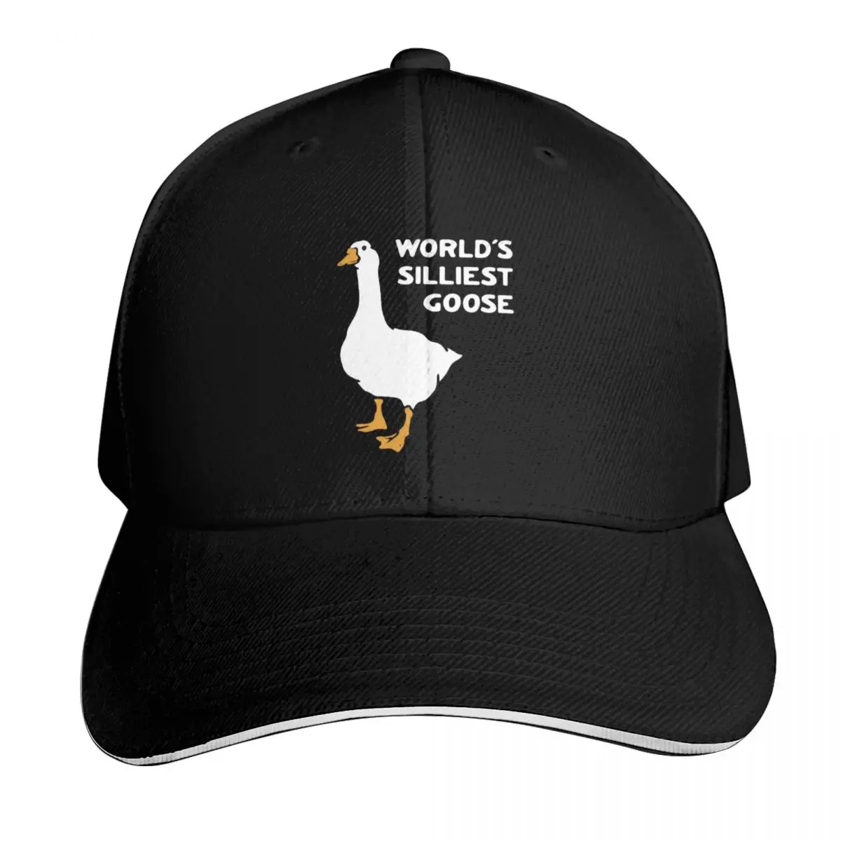 

Worlds Silliest goose gods silly goose funny Duck duck goose geese flock honk get the bonk Good for the gander wate Baseball Cap