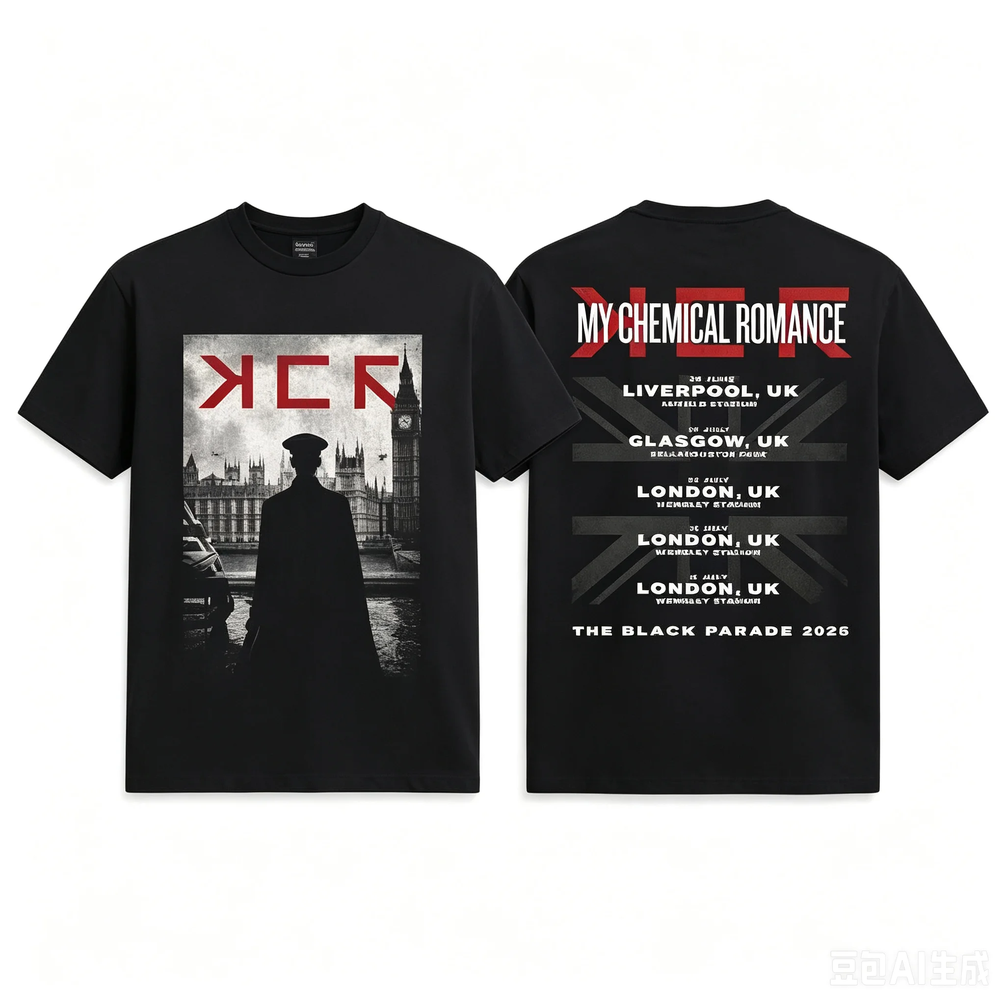 Men'S Fashion Uk 2026 - 1pc My Chemical Romance The Black