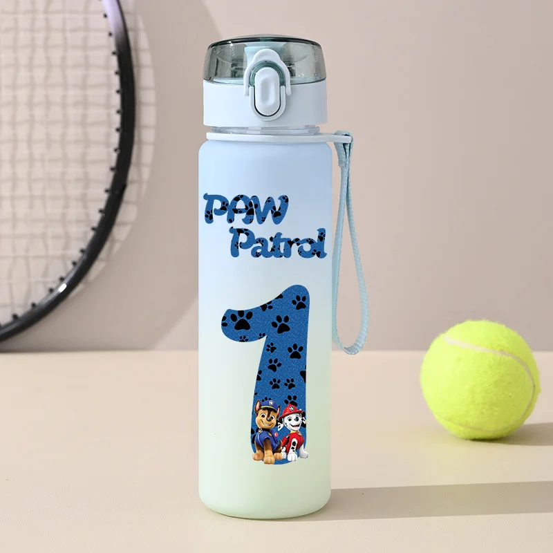 PAW Patrol Water Bottle Number 550ml Large Capacity Portable Outdoor Sports Childrens Drinking Water Cup Holiday Gifts Cartoon