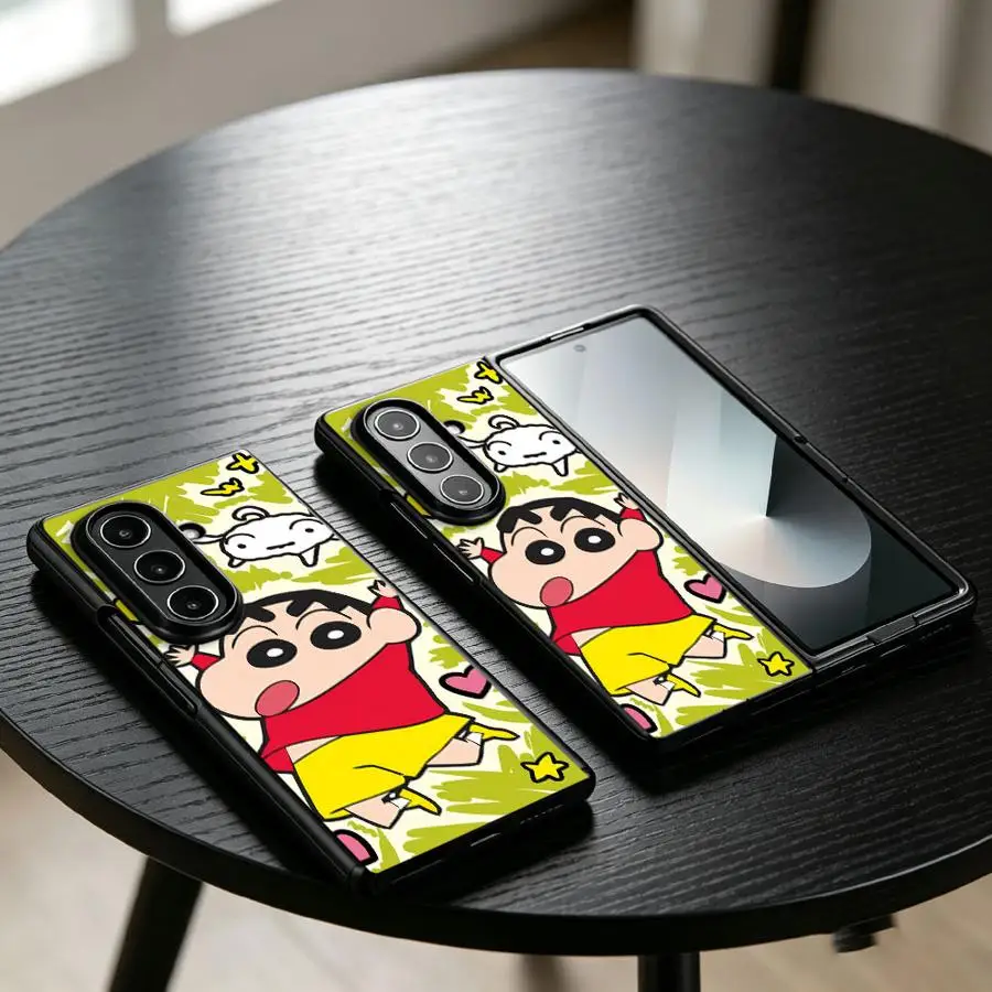 Case for Samsung Galaxy Z Fold 8 ZFold4 Z Fold 7 6 5 4 3 ZFold7 ZFold3 ZFold5 ZFold6 Back Phone Cover Anime Shins Chans