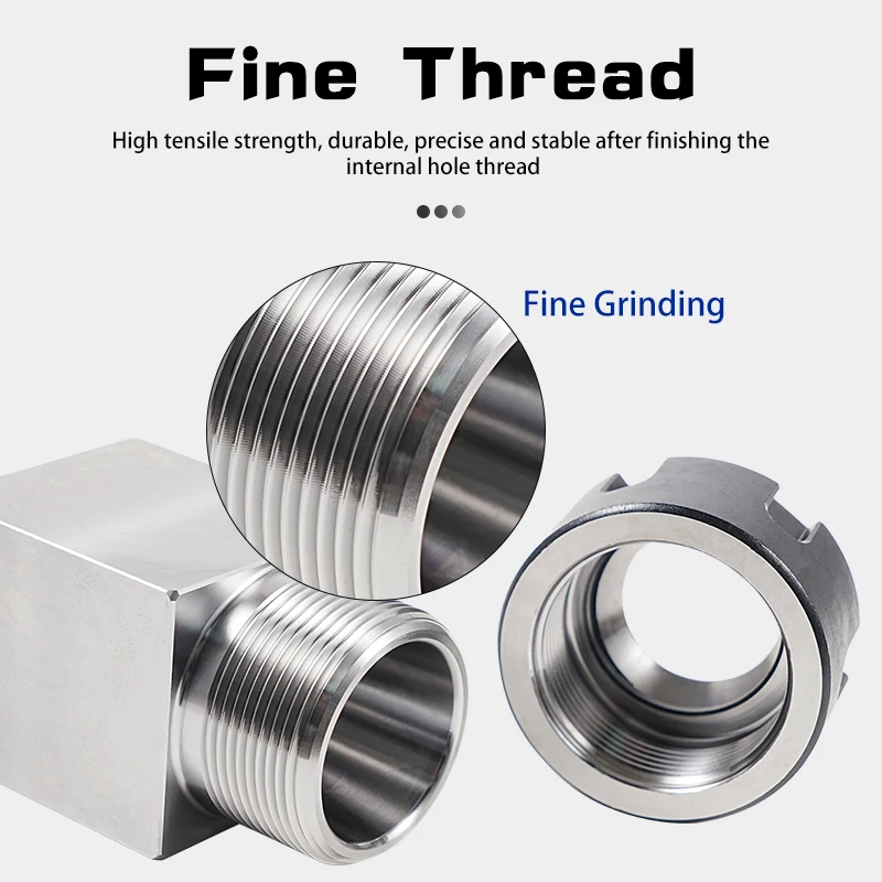 Imagem -02 - Quadrado Hex Collet Bloco Chuck Titular Workholding Titular Torno Cnc Máquina de Gravura er 25 32 40