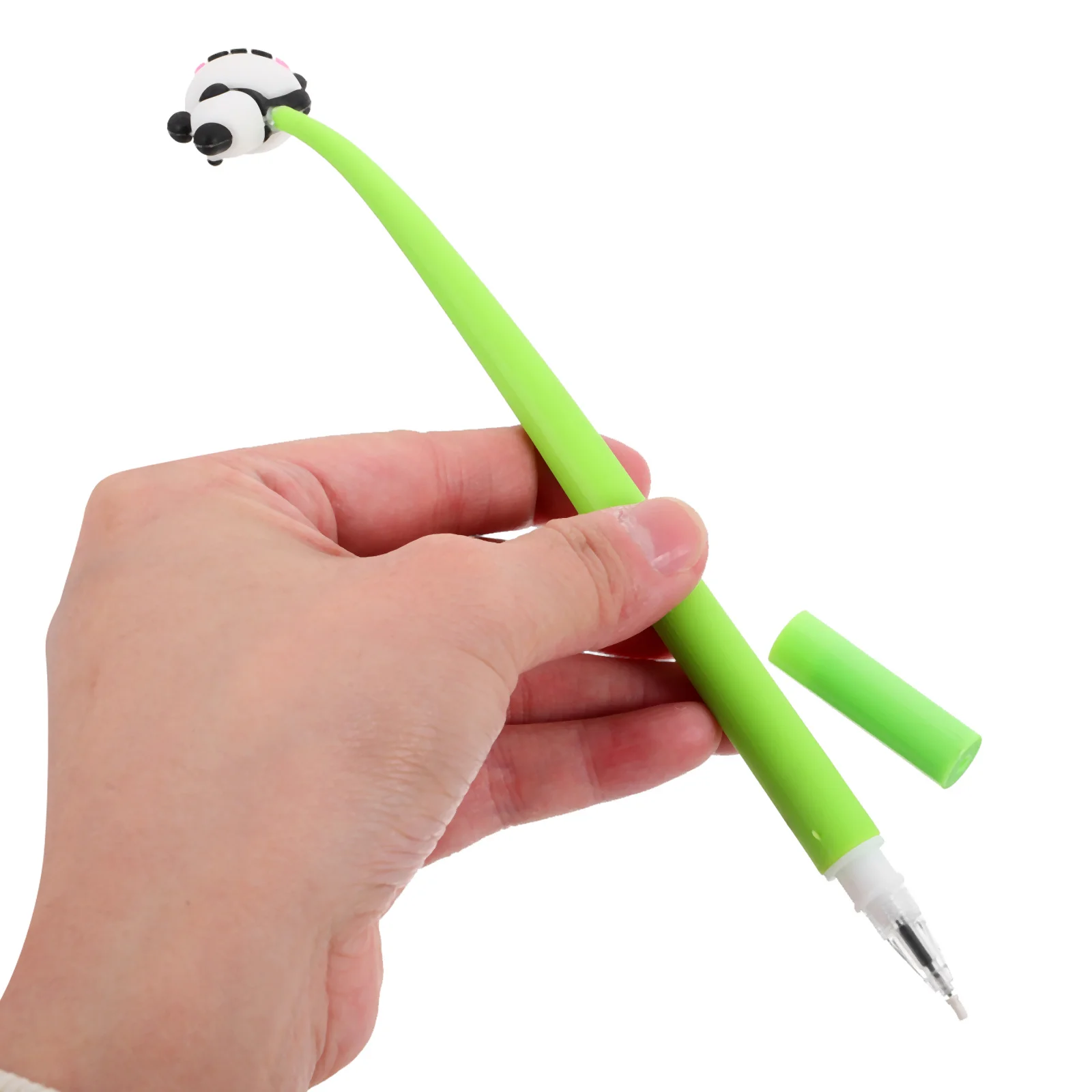 

4Pcs Panda Sign Gel Pens Comfortable Grip Portable Writing Pens for Students Teachers School Office Creative Stationery Gift