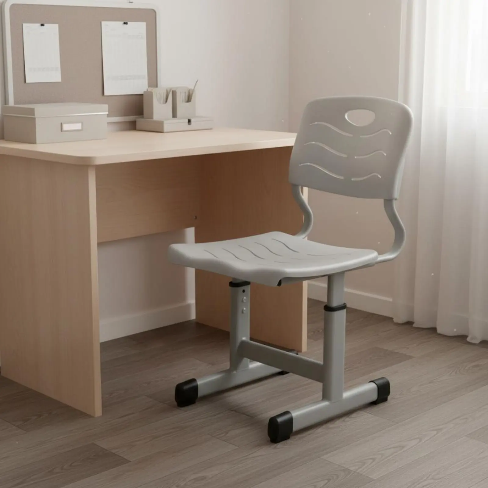 Adjustable Student Desk and Chair Set Ergonomic Design Kids Study Table Set Adjustable Student Desk and Chair for Classroom