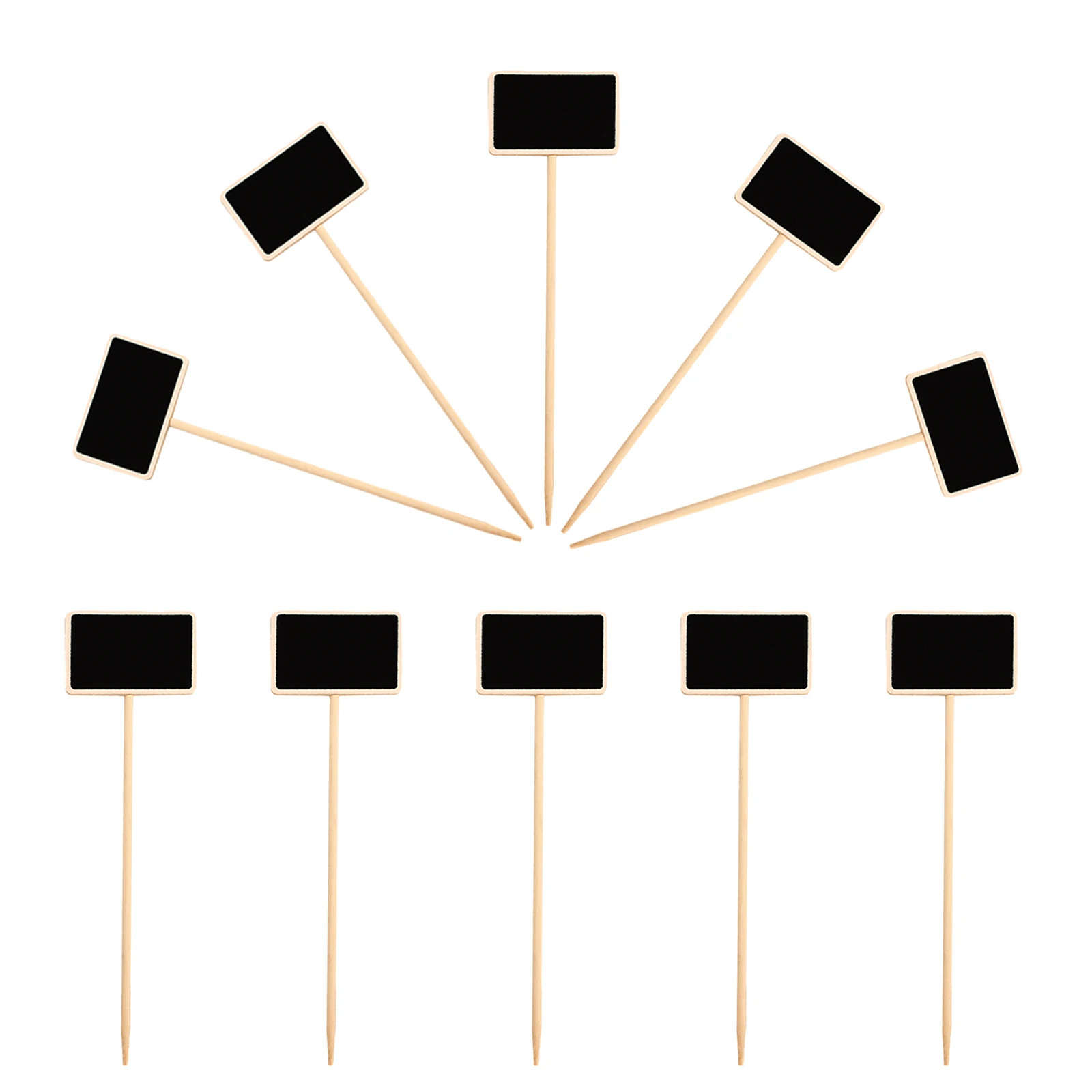 

10 PCS Floral Decoration Card Insert Mini Chalkboards Tabletop Sign Hanging Blackboard Garden Small Signs