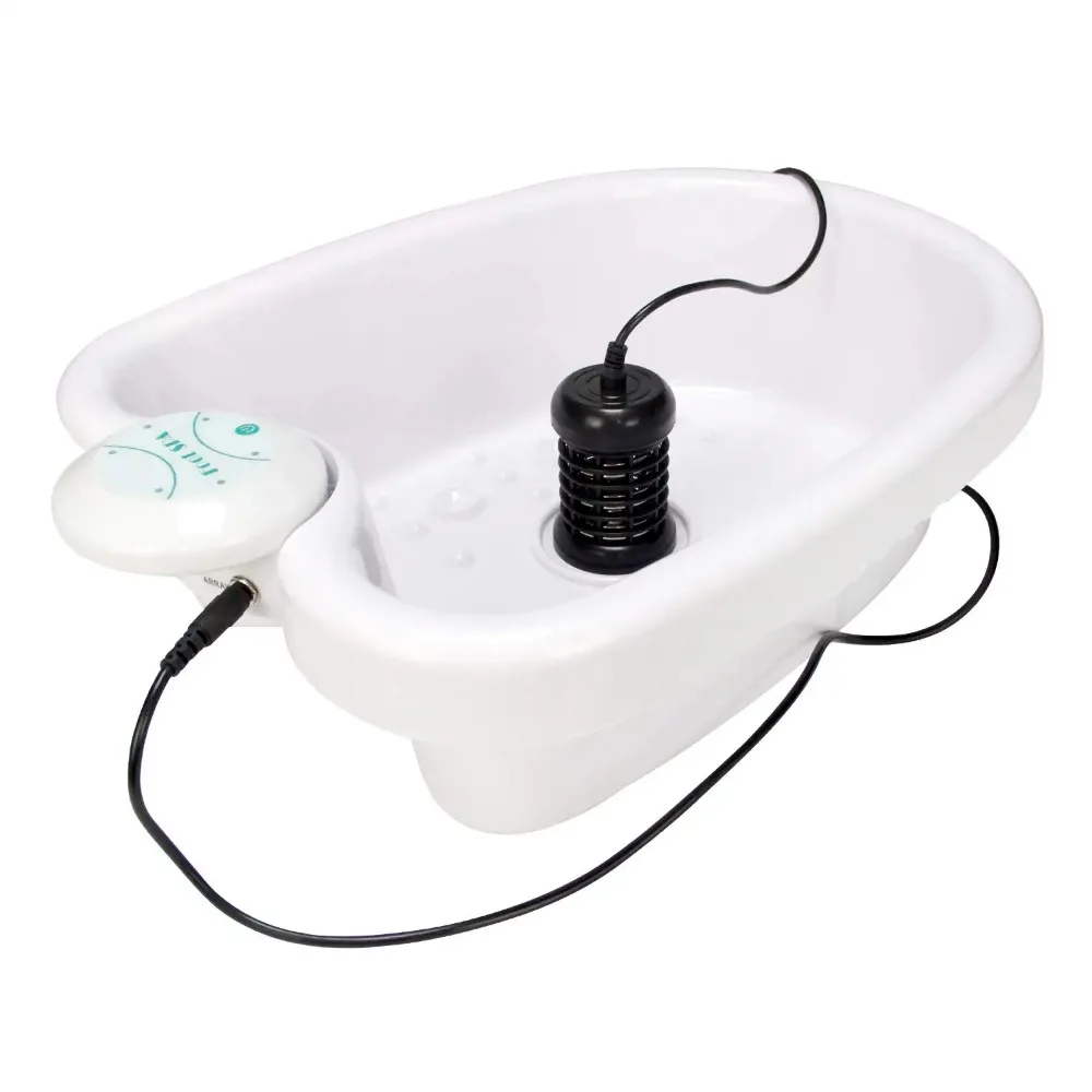 Factory Direct 2026 Lattice foot ion foot bath detox machine ion cleaning personal ion foot bath spa machine with basin