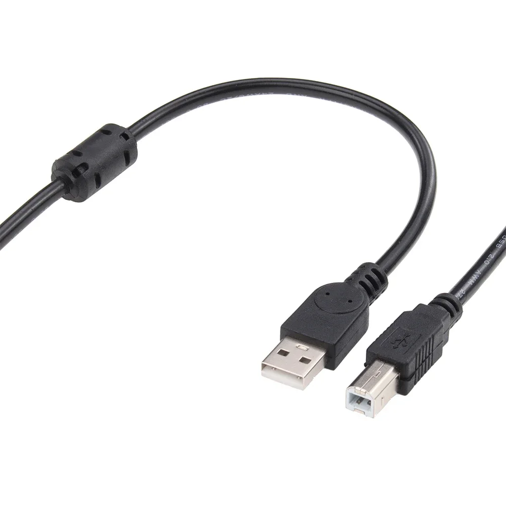 100pcs 1,5M de alta velocidade USB 2.0 A para B cabo macho cabo de impressora sincronização fio de carga de dados