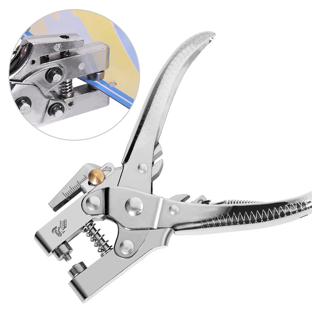 

Eyelet Hole Punch Pliers Multi-function Hole Puncher with 100pcs Metal Eyelets Manual Puncher Press Tool Grommets Machine