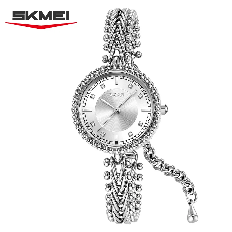 

SKMEI 2548, новые простые и элегантные кварцевые часы, женские модные роскошные водонепроницаемые изысканные женские часы regalos para mujer