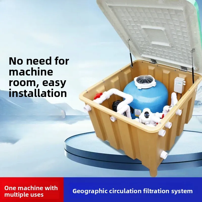 R8.19- all-in-one underground machine/swimming pool circulation equipment/filter urs series underground box