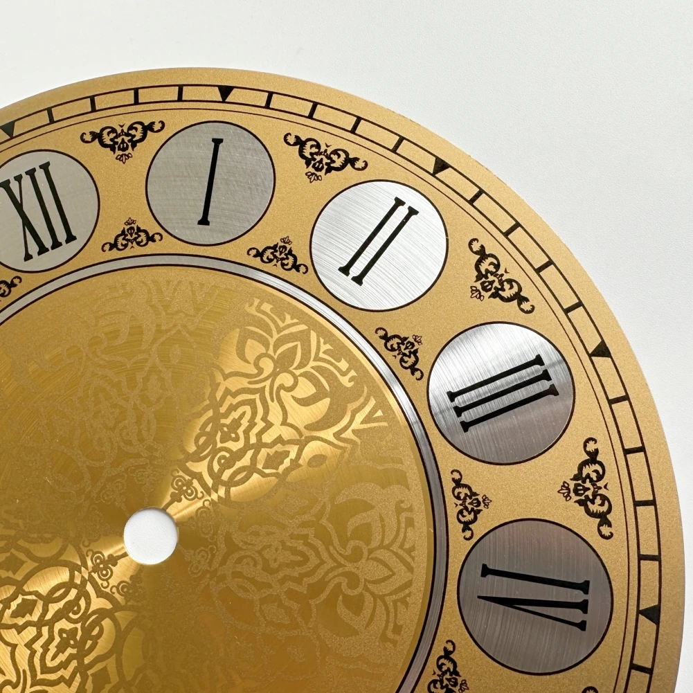 Aluminium Metal Dial Face Centre Hole Mm Clear Numerals Gold High Quality Aluminum Plate High Quality Ink Thick