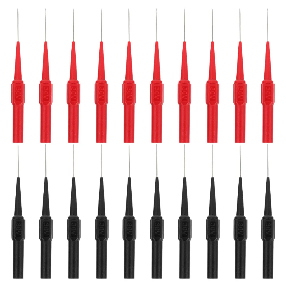 

20Pcs Multimeter Piercing Probes Test Leads with Flexible Wires High Sensitivity Needles for Car Circuit Diagnostics Repair