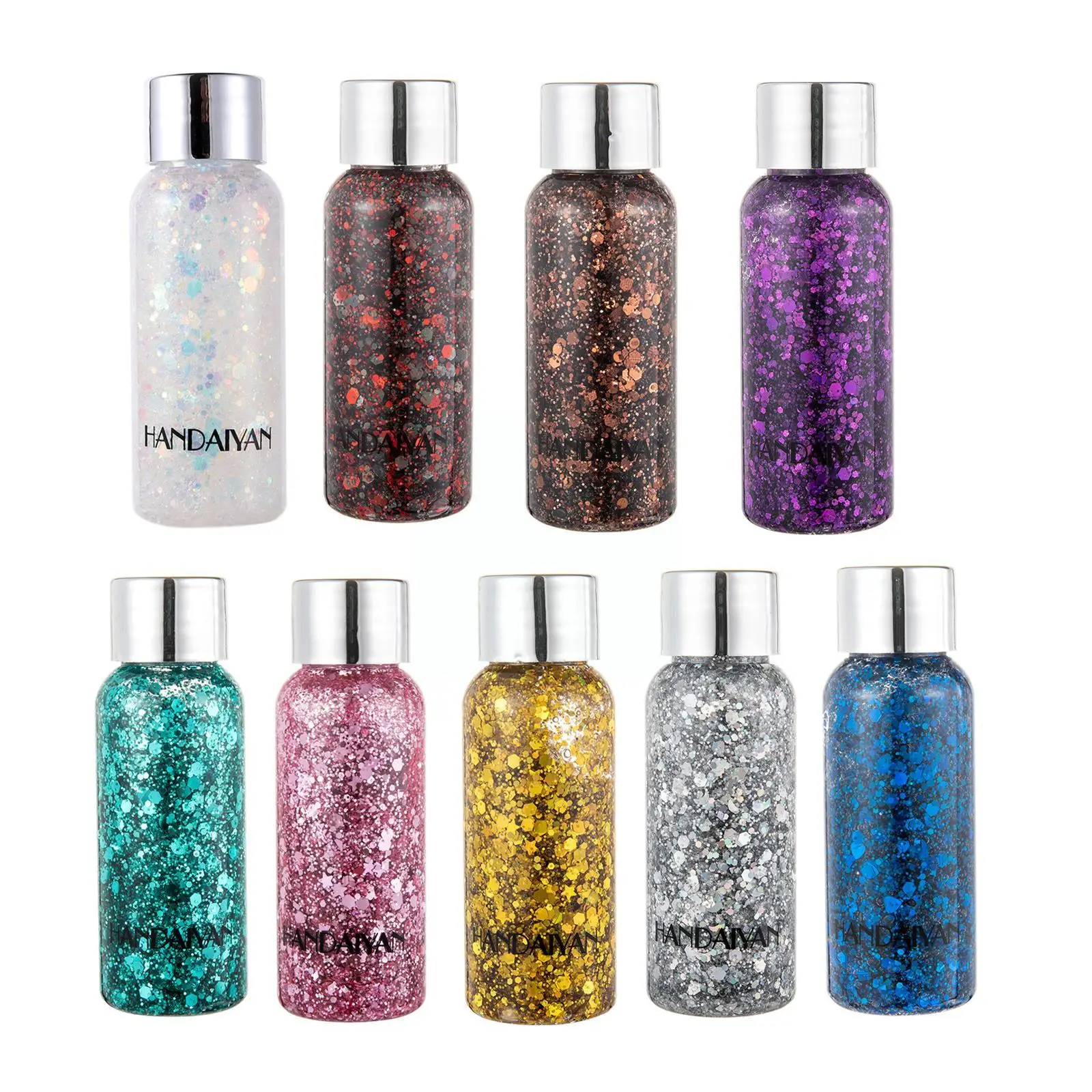 Eye Glitter Nail Hair Body Face Stickers Gel Art Sequins Jewelry Rhinestone Gel Makeup Party Glitters Decoration Diamond N7E9