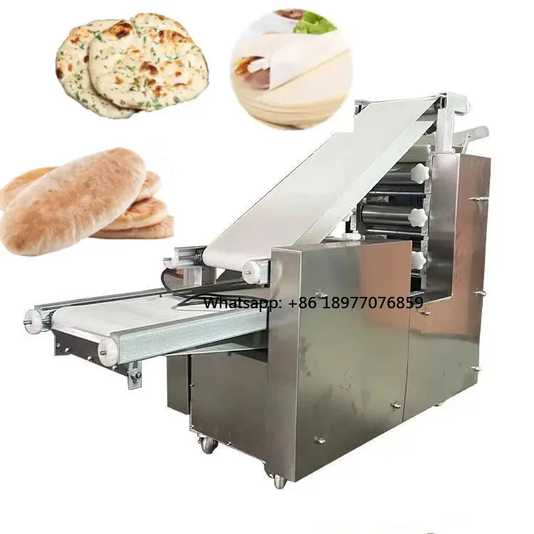 Máquina para Hacer Pan Naan Plano, Pan Árabe, Chapati, Panqueques, Roti, Tortillas de Harina, Totalmente Automática, Motor de 2200W, Alta Capacidad, 2026