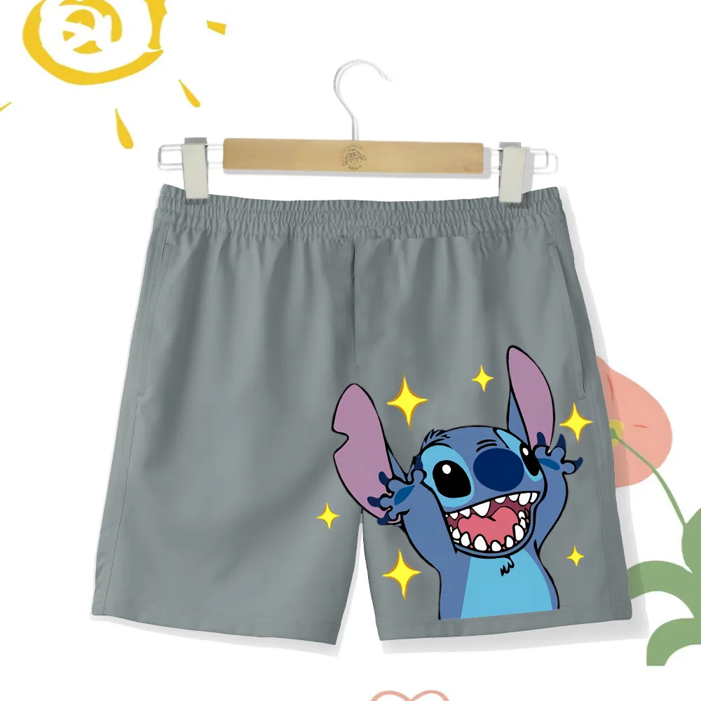 Kids Summer beach pants Cartoon cute Steiger boys swim shorts Quick dry hot spring bath girls casual pants shorts