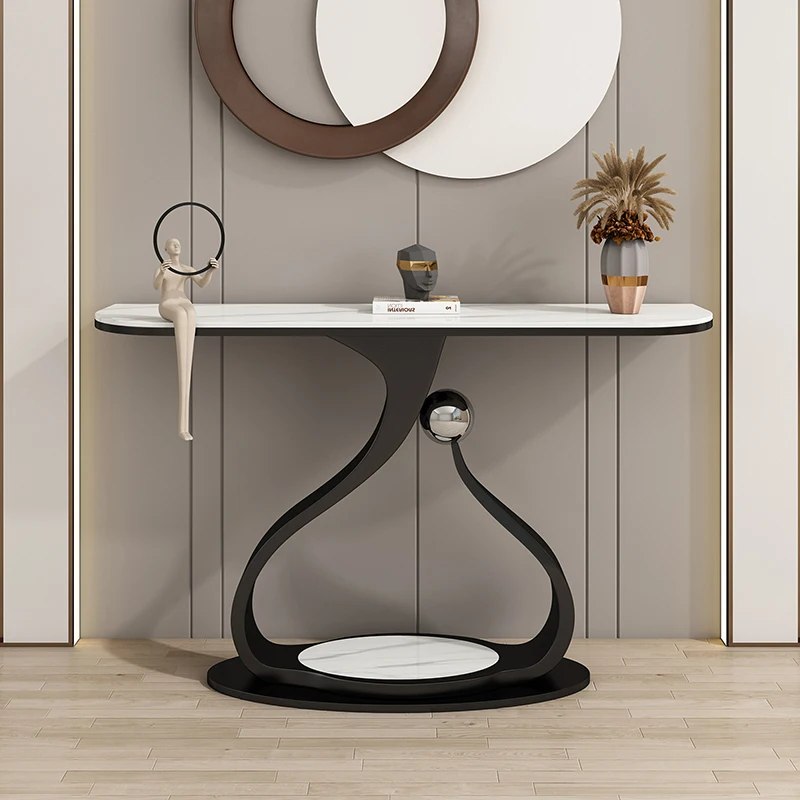 

European Elegant Entryways Table Space SavingModern Versatile Console Tables Boho Design Konsola Stolik Living Room Furniture