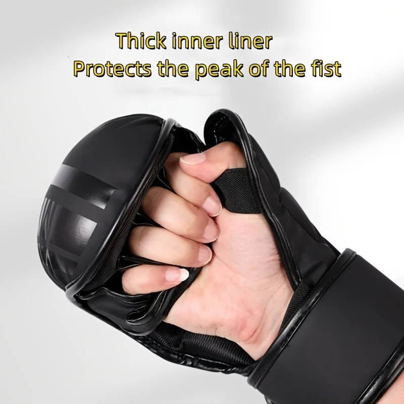 Professional MMA Boxing Gloves Thickened PU Muay Thai Kickboxing Training Boxing Accessories Durable Boxing Gear