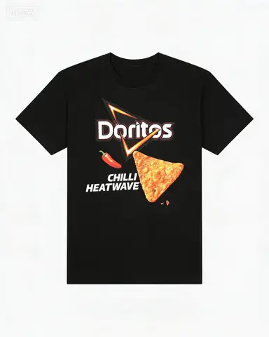 Doritos Chili Heat Wave 2026 Men's and Women's Summer Pure Cotton T-Shirt - Comfortable, Breathable, High-Quality, Ins Y2k