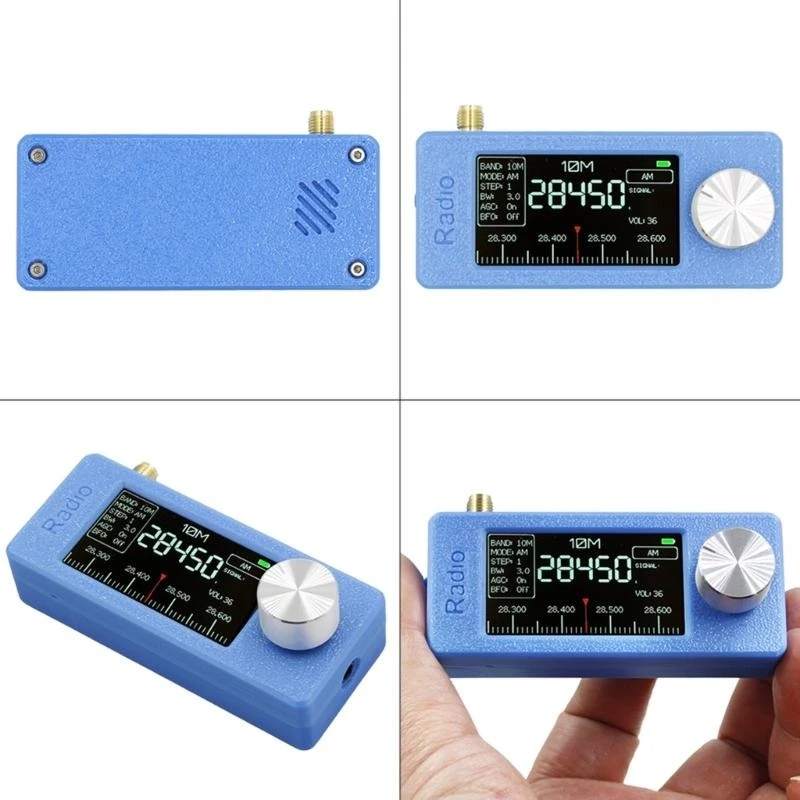 0.5-108MHz SI4732 MINI Pocket Radio Receiver مع شاشة 1.9 بوصة والهوائيات K1KF