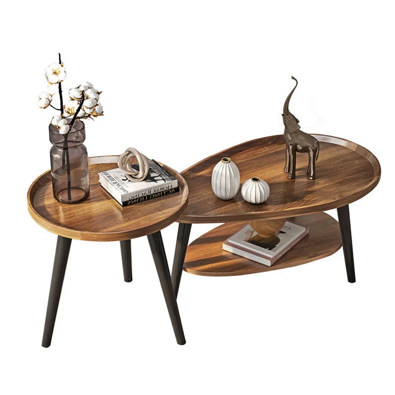Small coffee table coffee round table small apartment bedroom bedside living room balcony sofa side