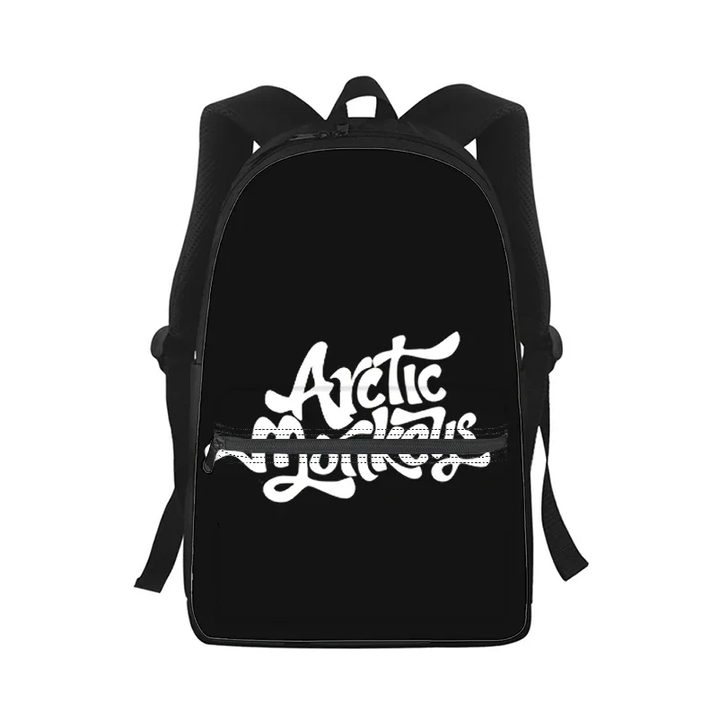 Mochila Arctic Monkeys para hombres y mujeres, bolso escolar con estampado 3D de moda para estudiantes, mochila para ordenador portátil, bolso de hombro de viaje para niños