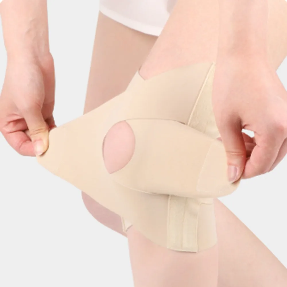 حامي الرضفة ضغط الركبة وسادة سامسونج مطاطا الرياضة دعامة الركبة المهنية الربيع دعم الركبة دعم كرة التنس #1