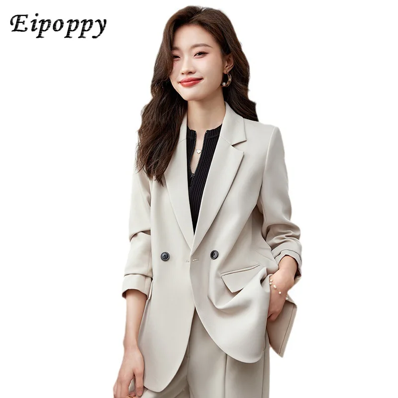 

This Year's Popular Casual Suit Jacket Women's Autumn and Winter New Goddess Temperament Simple Korean Style Fashion Tailored