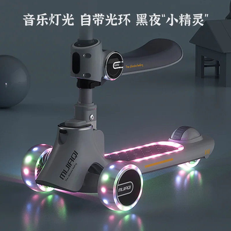 Scooters for children 3 in 1 Scooters for children aged 2-12 that can sit and slide with one click