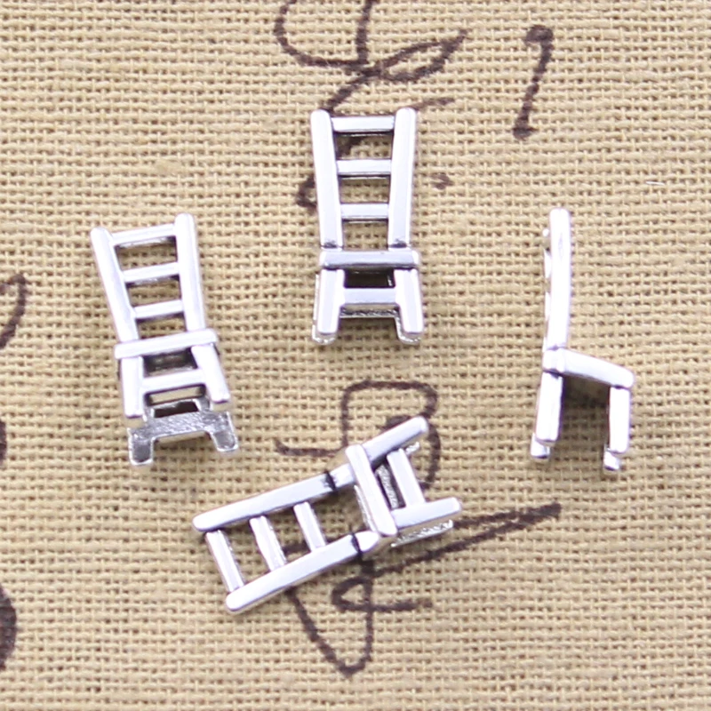 20pcs Charms 3D Chair Stool 18x7x7mm Antique Silver Color Pendants Making DIY Handmade Tibetan Finding Jewelry