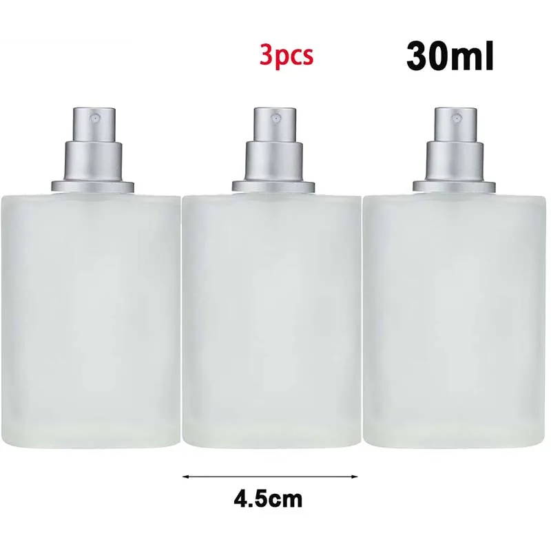30 ML/50 ML Matglas Lege Spray Fles Parfum Verstuiver, Hervulbare Fijne Mist Spray Lege Parfum Bott - afbeelding 1