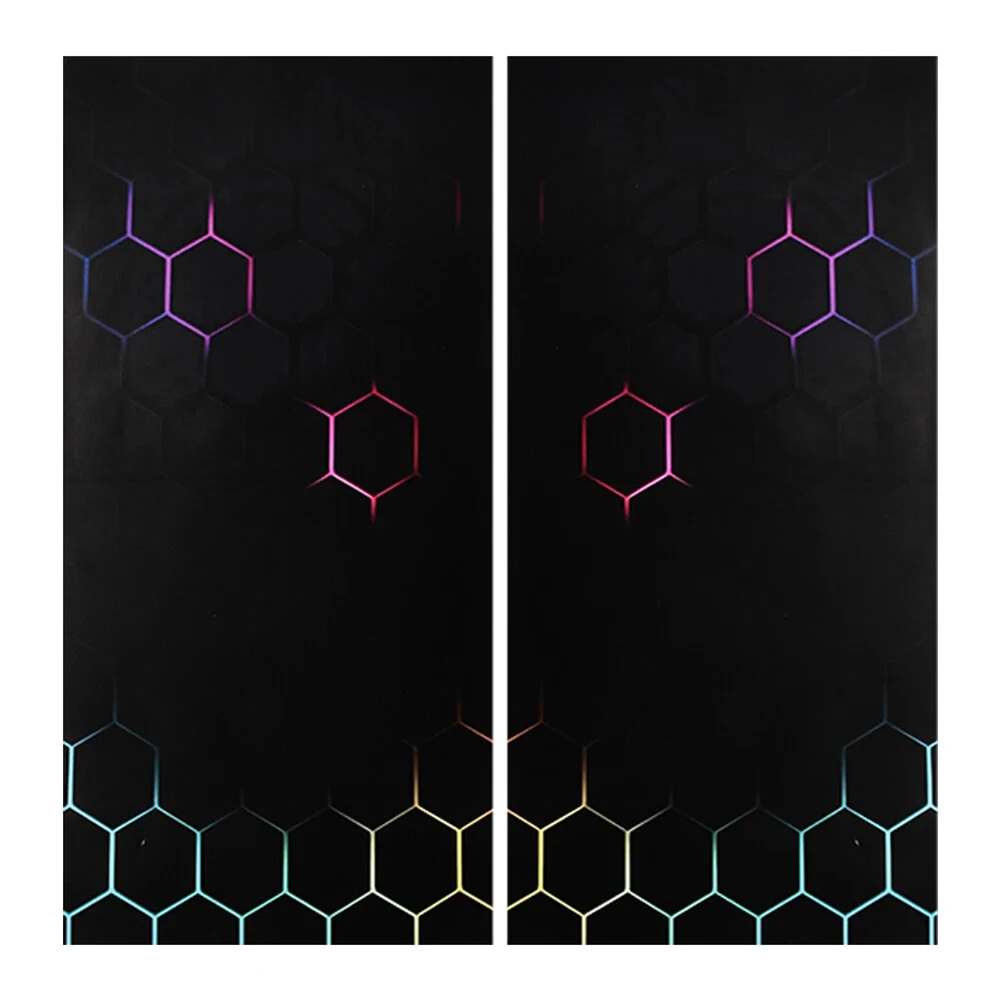 For Honeycomb Car B Pillar Decal Set 2pcs for Interior Door Post Trim Decoration on Sedan Coupe and SUV Models