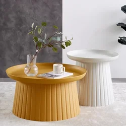 Modern Design Side Table Plastic Living Room Round Minimalist Coffee Tables Nordic Luxury Mesa Auxiliar Salon Home Furniture