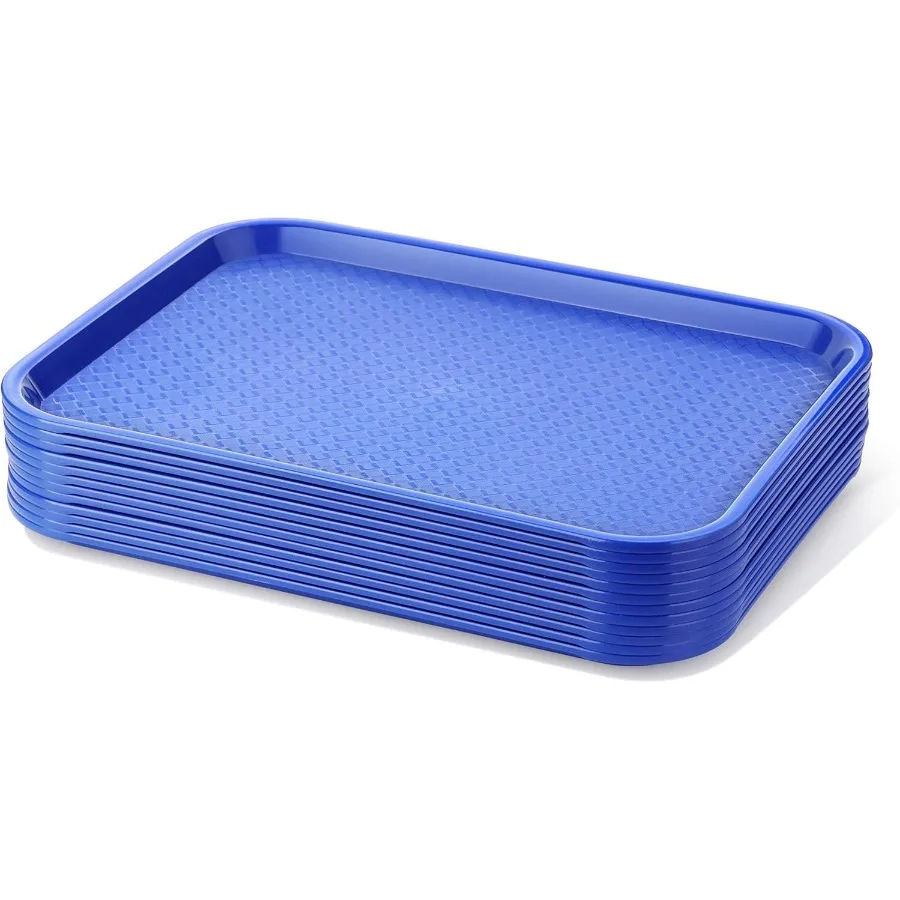 

Fast Food Tray, Set of 12 (Blue, 10 x 14 Inch)
