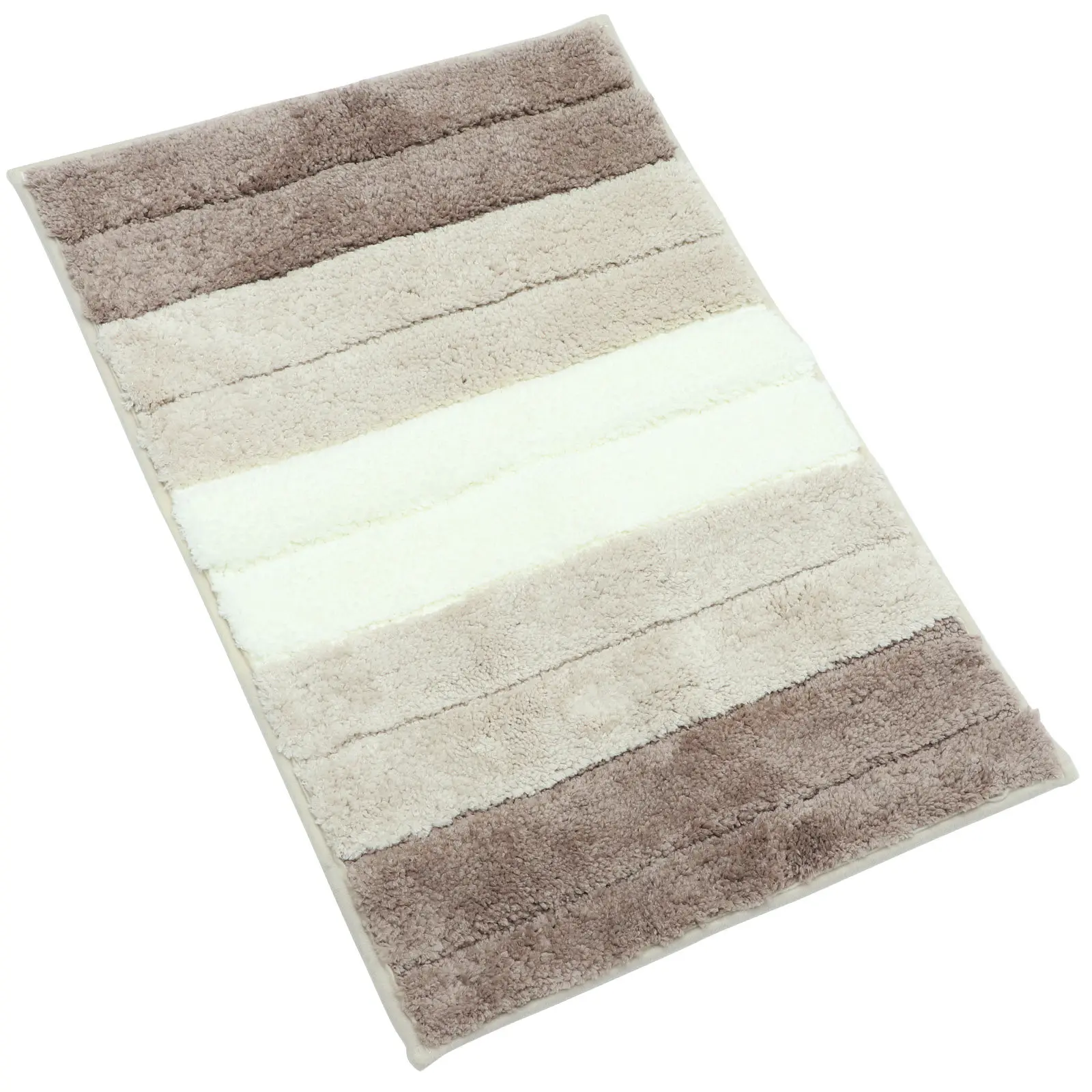 Absorbent Flocking Bathroom Mat with Non-Slip Bottom – Washable Shower Rug for Tub Entry and Home Decor