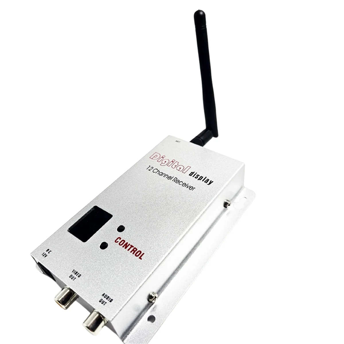 ABJG-1.2G 1.5W FPV VRX استقبال + هوائي 12CH 1500Mw استقبال الصوت والفيديو لطائرة بدون طيار FPV طويلة المدى