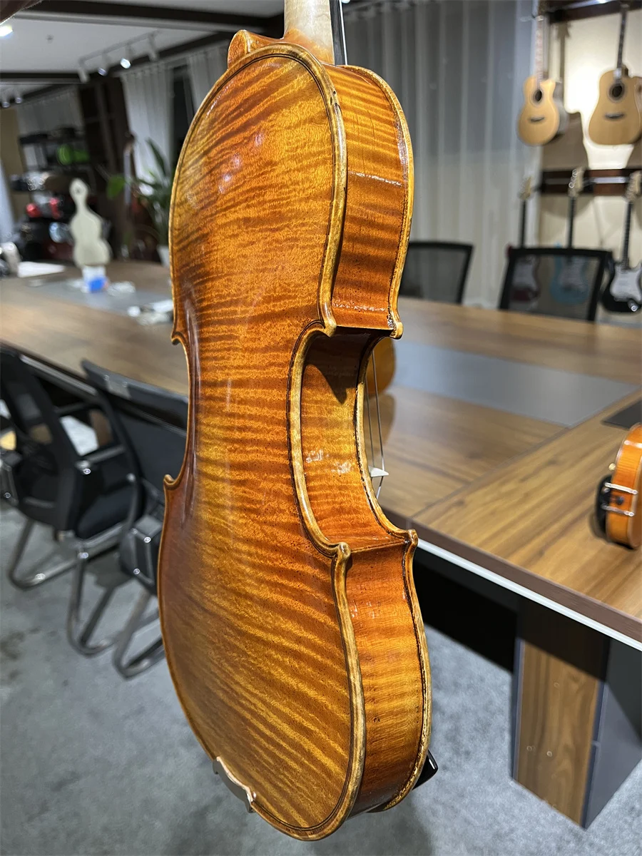 Video Available Professional Hand Made 4/4 Violin Cкрипка 4/4 كمان 바이올린  Musical Instrument Keman Free violin case 4/4 051503