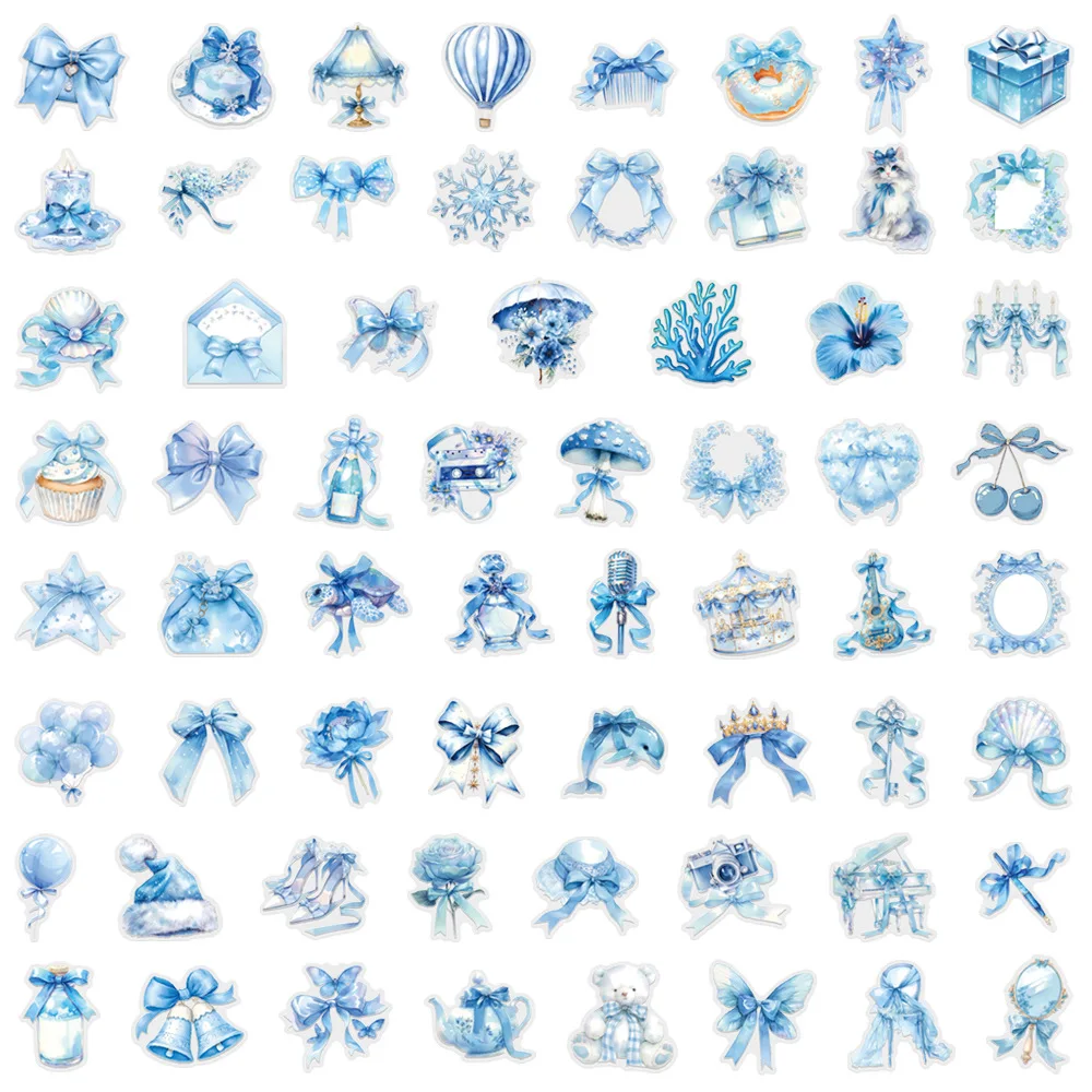 60 pçs simples dos desenhos animados multi-cor transparente decorativo mão conta papelaria copo de água computador à prova dwaterproof água pet adesivos