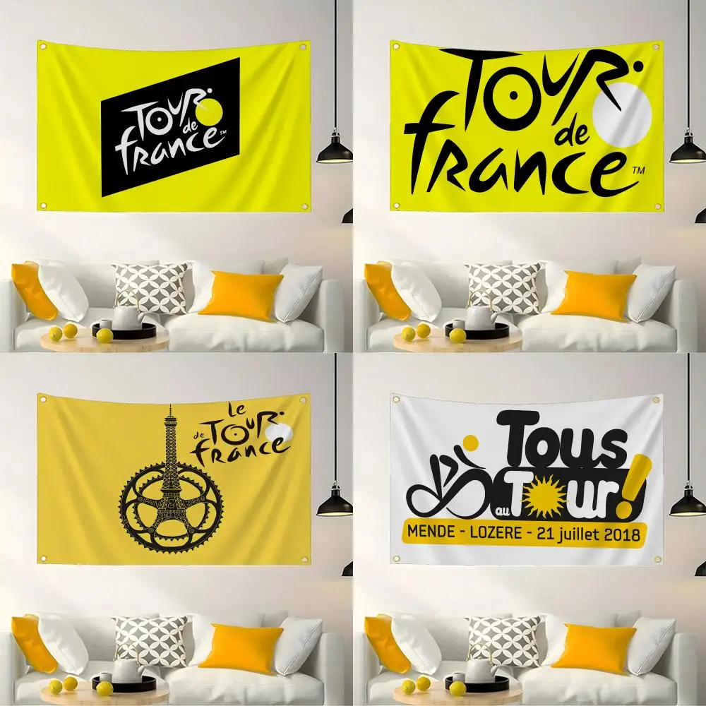 Tournament T-Tour de F-France Q Flags Indoor and outdoor decorative flags, custom furniture, wall and garden decorations