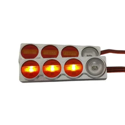 Metal LED Taillight Tail Lamp for 1/14 Tamiya RC Truck Car SCANIA VOLVO FH12 FH16 ACTROS AROCS MAN Tamiya LESU Upgrade Parts