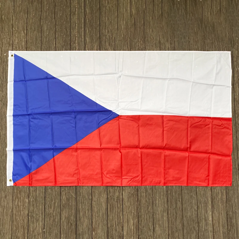 Xvggdg neue tschechische Flagge 3ft x 5ft hängende tschechische Republik Flagge Polyester Standard Flagge Banner