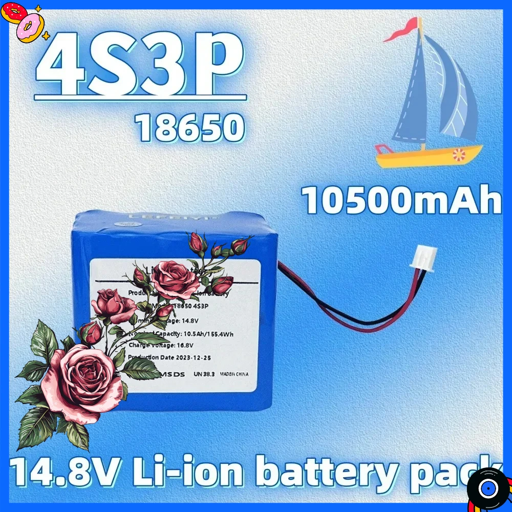 batterie-li-ion-rechargeable-18650-4s3p-148v-105-ah-pour-lampe-de-peche-de-nuit-chauffage-amplificateur-de-lampe-de-mineur-etc