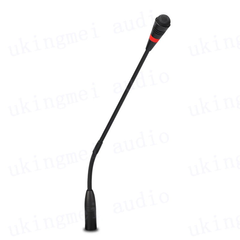 ميكروفون المؤتمر العالمي Gooseneck إلغاء الضوضاء مكثف Gooseneck الصوت بودكاست استوديو ميكروفون للقاعدة وخلاط