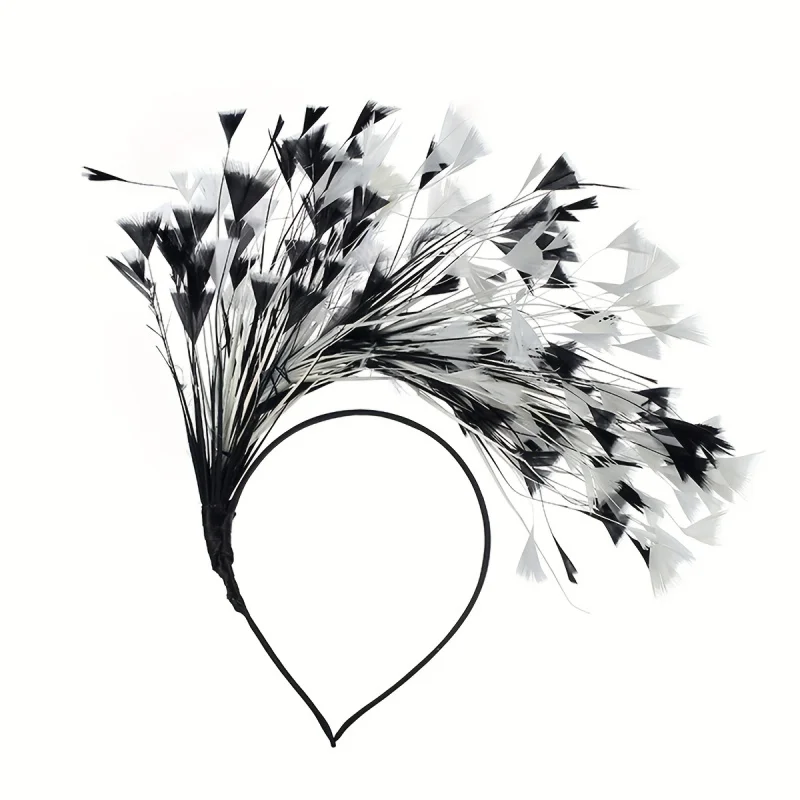 

Women's Bohemian Headband with Vintage Bridal Feathers for Weddings Costumes, Prom Parties Themed Events Hoop Party Headdress