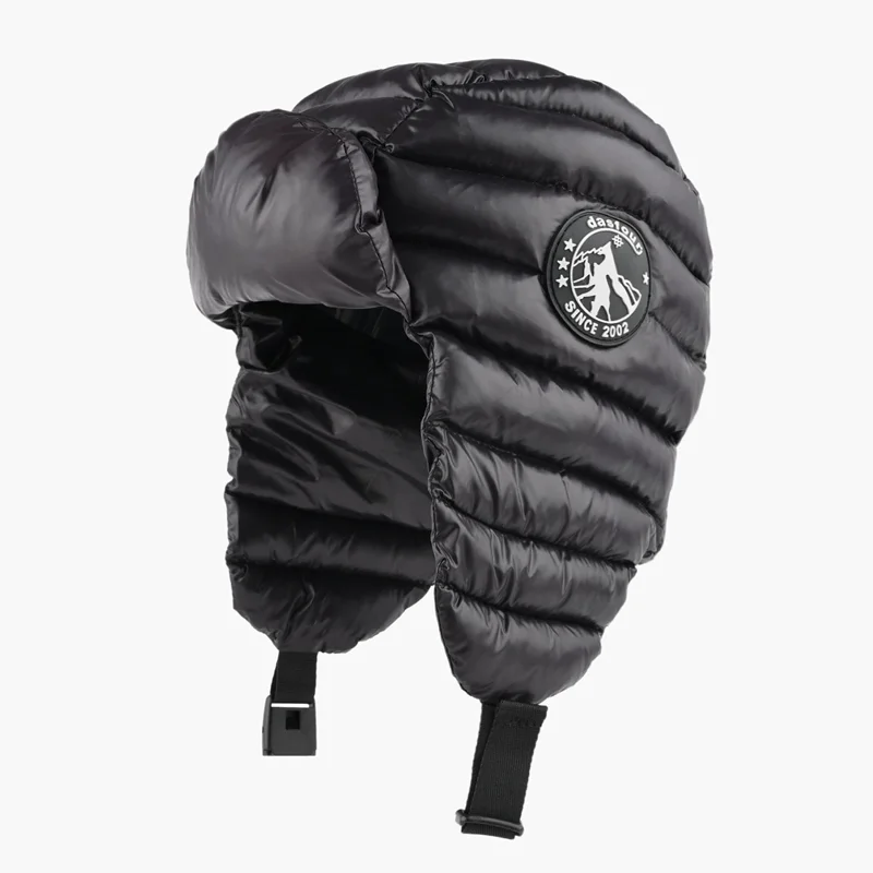 Winter Warm Down Hats for Men Women Outdoor Ski Cold Cycling Ear Protection Straps Pullover Caps