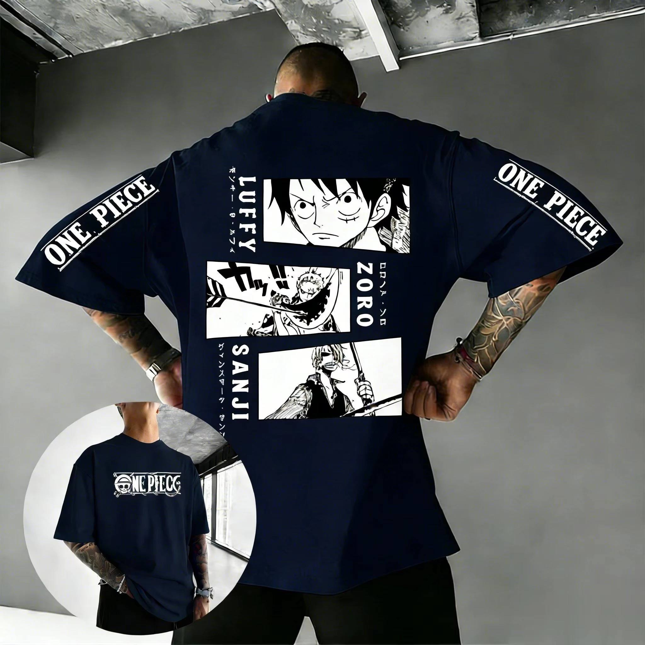 2026 New One Piece Luffy Zoro Sanji Anime Graphic T Shirt Men Women Short Sleeve Tee Harajuku Streetwear Casual Tops Y2k Summer