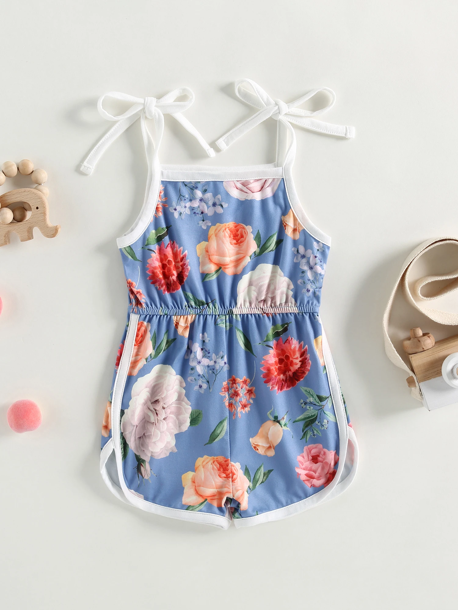 Cute Toddler Baby Girl Clothes Adorable Sleeveless Floral Print Romper Shorts - Stylish  Jumpsuit Playsuit for a