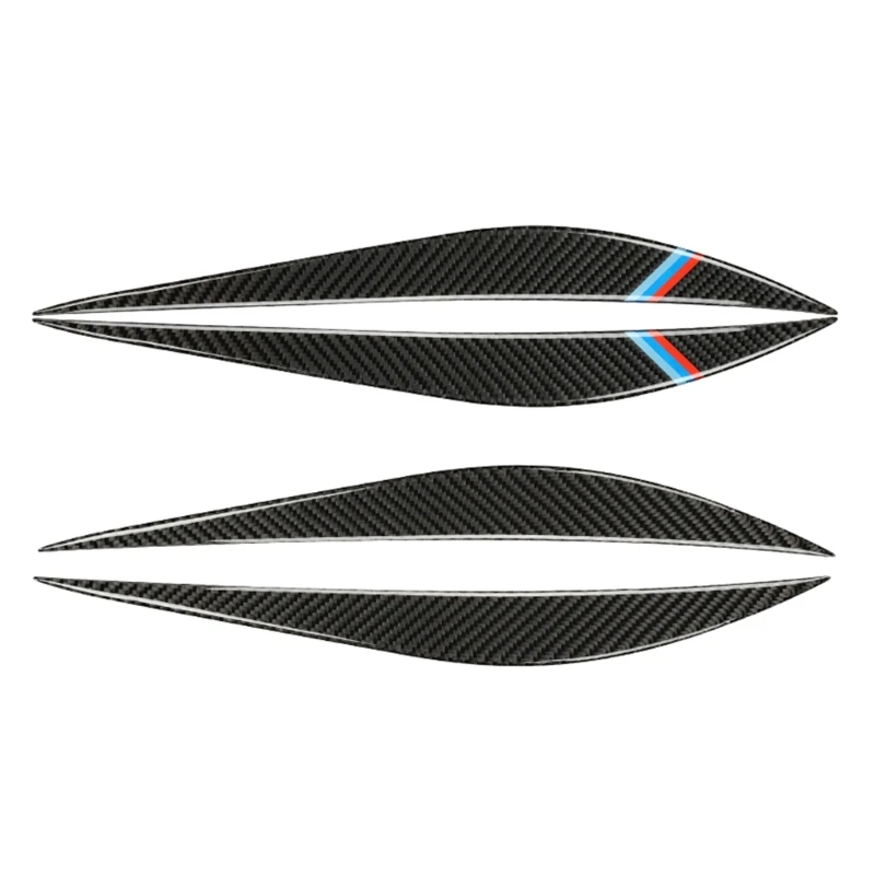 

094D 1 Pair Carbon Fiber Headlight Eyelid Eyebrow Cover fitting for 3-Series F30 F35