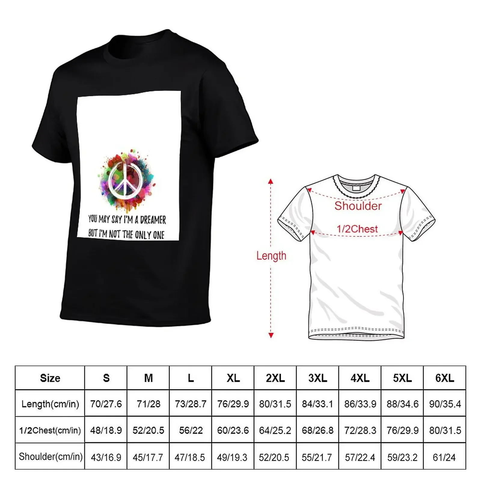 Imagine T-Shirt blanks summer clothes t shirts men