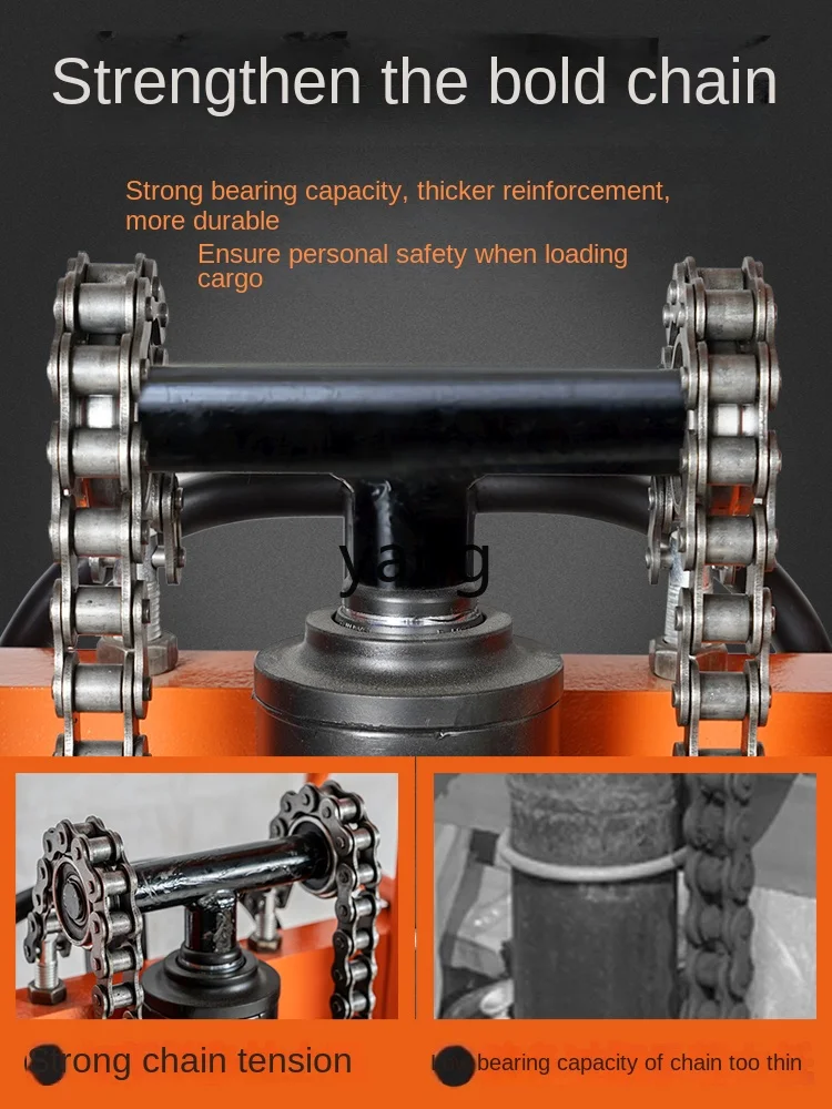 LMM manual hydraulic forklift stacking electric lift handling hand push lift small forklift