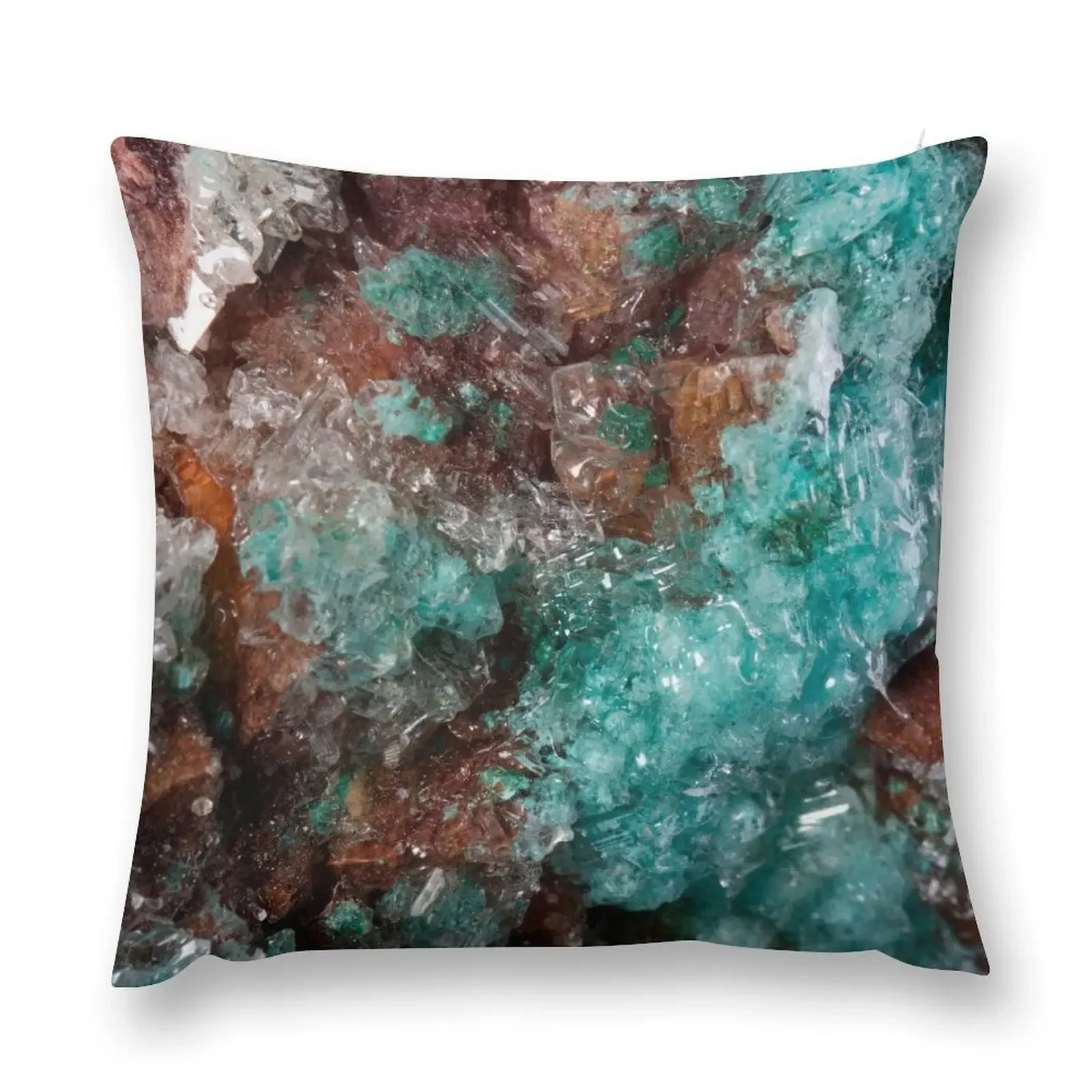 

Dark Rust & Teal Quartz Throw Pillow Throw Pillow Covers luxury throw pillow covers Christmas