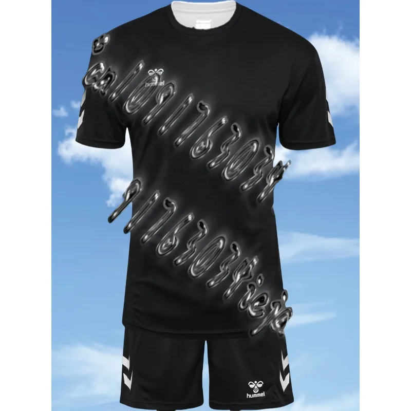 

2025 summer new children's sports set to men's and women's sports clothing men's and women's soccer set leisure children's sport